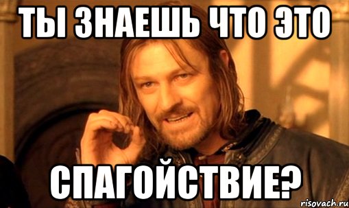 ты знаешь что это спагойствие?, Мем Нельзя просто так взять и (Боромир мем)