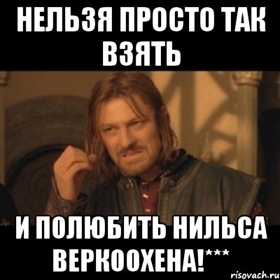 Нельзя просто так взять И полюбить Нильса Веркоохена!***, Мем Нельзя просто взять