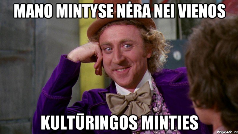 mano mintyse nėra nei vienos kultūringos minties, Мем Ну давай расскажи (Вилли Вонка)