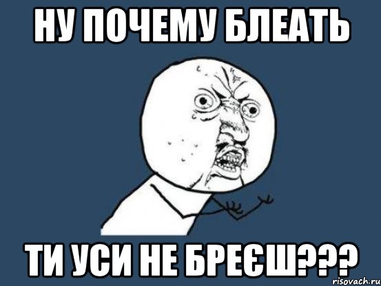 НУ ПОЧЕМУ БЛЕАТЬ ТИ УСИ НЕ БРЕЄШ???, Мем Ну почему