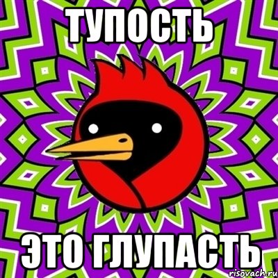 тупость это глупасть, Мем Омская птица