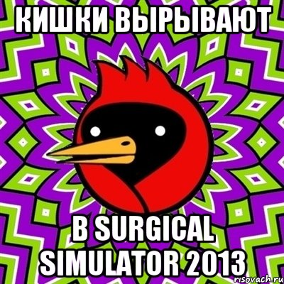 кишки вырывают в surgical simulator 2013, Мем Омская птица