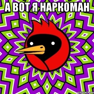а вот я наркоман , Мем Омская птица