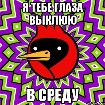я тебе глаза выклюю в среду, Мем Омская птица