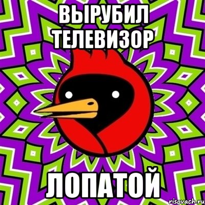 вырубил телевизор лопатой, Мем Омская птица