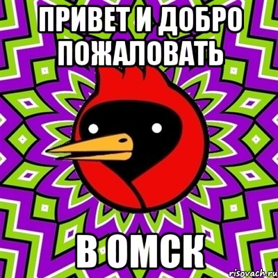 привет и добро пожаловать В ОМСК, Мем Омская птица