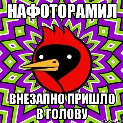 нафоторамил Внезапно пришло в голову, Мем Омская птица