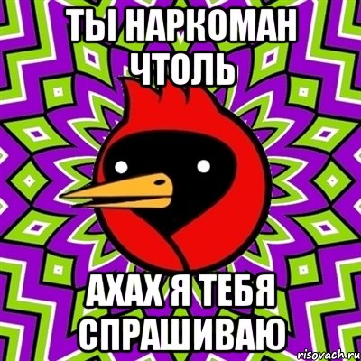 ты наркоман чтоль ахах я тебя спрашиваю, Мем Омская птица