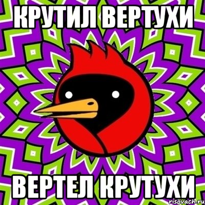 крутил вертухи вертел крутухи, Мем Омская птица