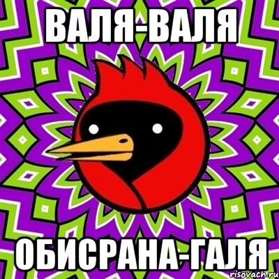 валя-валя обисрана-галя, Мем Омская птица