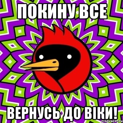 покину все вернусь до Віки!, Мем Омская птица