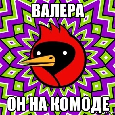 Валера Он на комоде, Мем Омская птица