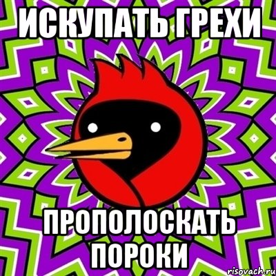 Искупать грехи Прополоскать пороки, Мем Омская птица