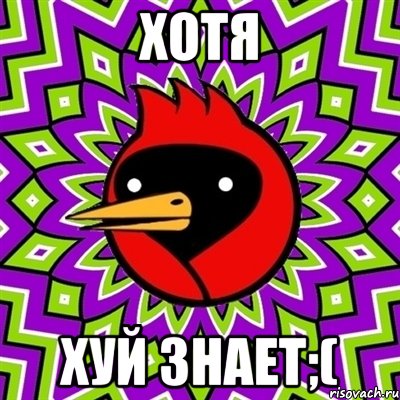 хотя хуй знает;(, Мем Омская птица