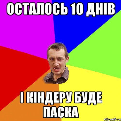 Осталось 10 днів і кіндеру буде паска, Мем Чоткий паца