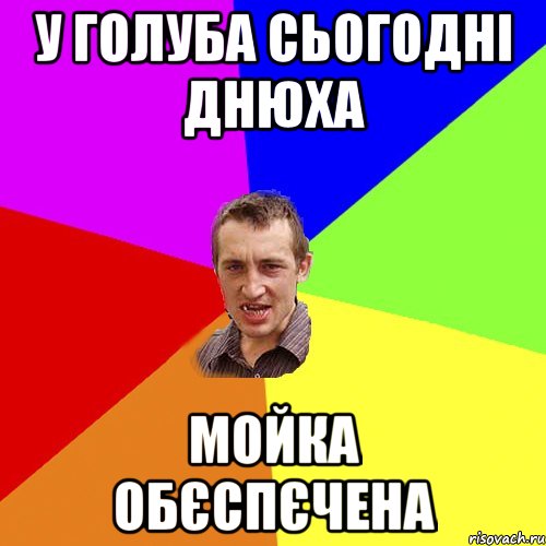 У Голуба сьогодні днюха мойка обєспєчена, Мем Чоткий паца