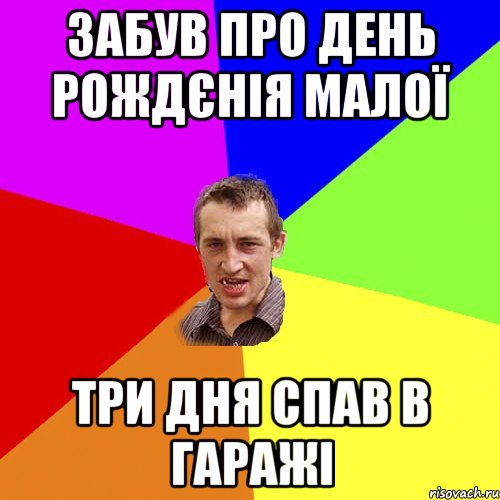 ЗАБУВ ПРО ДЕНЬ РОЖДЄНІЯ МАЛОЇ ТРИ ДНЯ СПАВ В ГАРАЖІ, Мем Чоткий паца