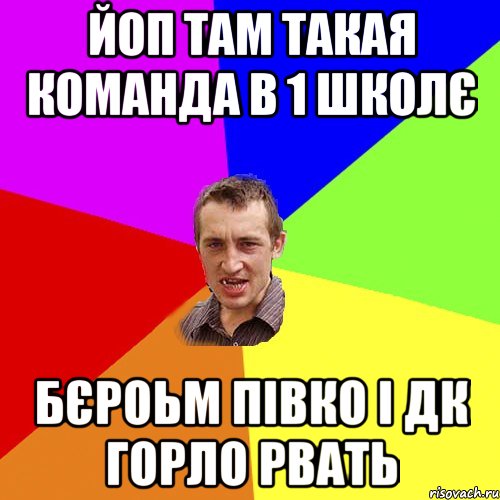 йоп там такая команда в 1 школє бєроьм півко і дк горло рвать, Мем Чоткий паца