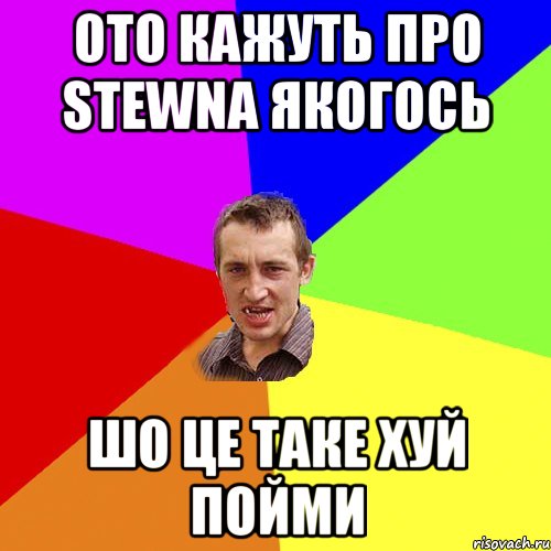 ОТО КАЖУТЬ ПРО StewNa ЯКОГОСЬ ШО ЦЕ ТАКЕ ХУЙ ПОЙМИ, Мем Чоткий паца