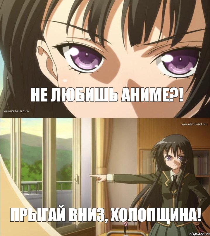 Не любишь аниме?! Прыгай вниз, холопщина!, Комикс Подсказка