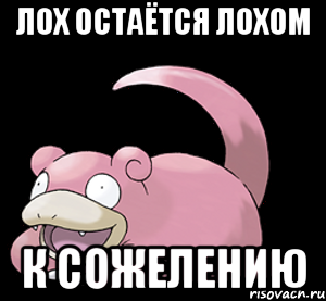 лох остаётся лохом к сожелению