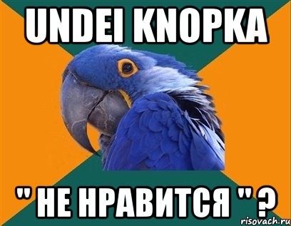 Undei knopka " Не нравится " ?, Мем Попугай параноик