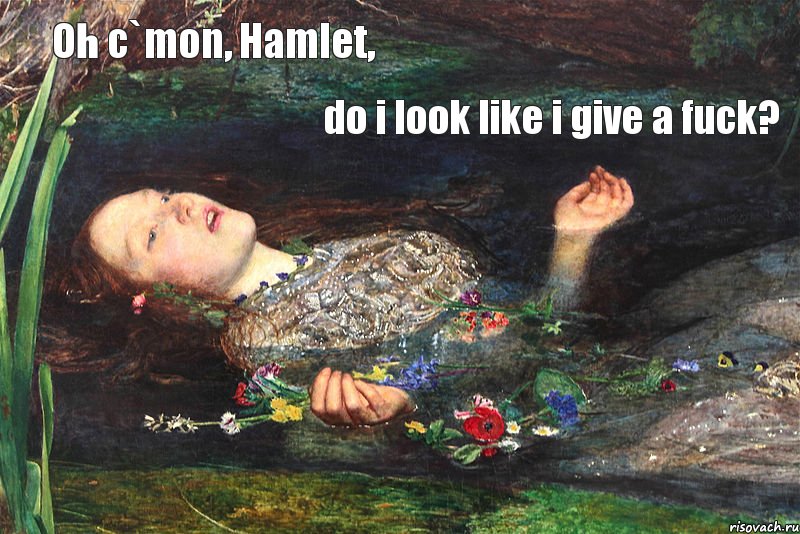 Oh c`mon, Hamlet, do i look like i give a fuck?, Комикс прерафаэлиты