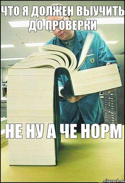 что я должен выучить до проверки не ну а че норм