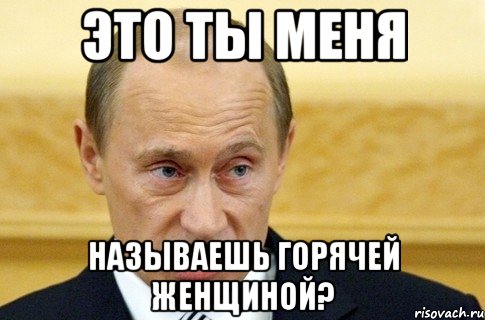 это ты меня называешь горячей женщиной?, Мем путин