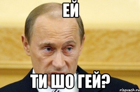 ей ти шо гей?, Мем путин