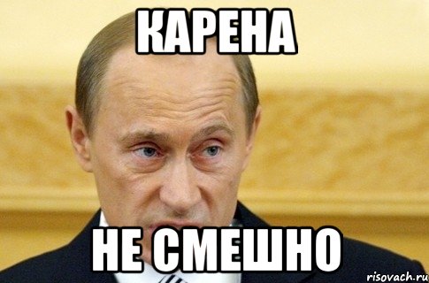 карена не смешно, Мем путин