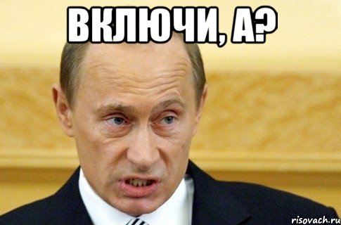 включи, а? , Мем путин