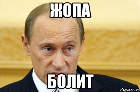 ЖОПА БОЛИТ, Мем путин