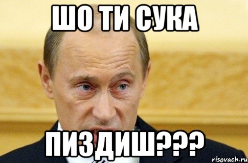 шо ти сука пиздиш???, Мем путин