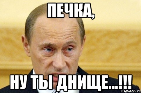 Печка, Ну ты днище...!!!, Мем путин