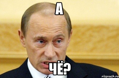 а чё?, Мем путин