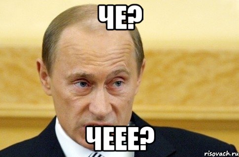 Че? Чеее?, Мем путин
