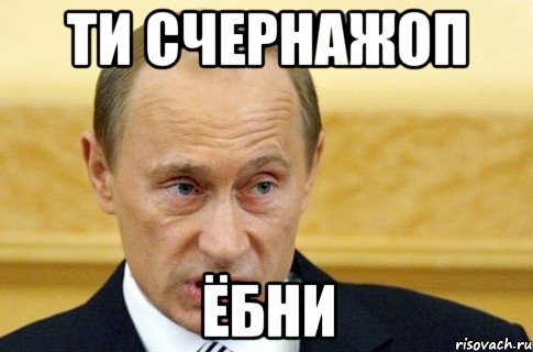 ти счернажоп ёбни, Мем путин