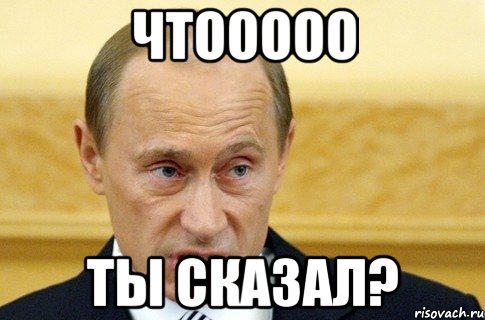 чтооооо ты сказал?, Мем путин