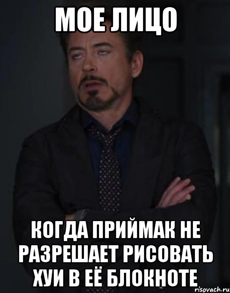 мое лицо когда приймак не разрешает рисовать хуи в её блокноте, Мем твое выражение лица