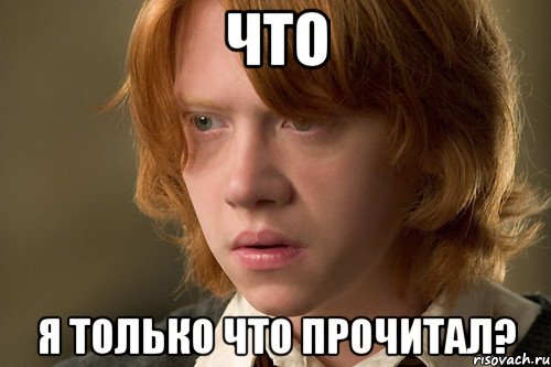 что я только что прочитал?, Мем рон уизли