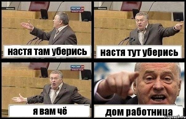 настя там уберись настя тут уберись я вам чё дом работница, Комикс с Жириновским