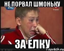 не порвал шмоньку за елку, Мем  Сашок Фокин