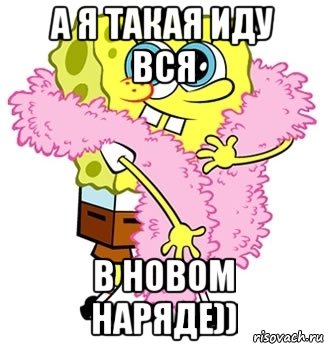 а я такая иду вся в новом наряде))