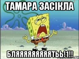 Тамара засікла БЛЯЯЯЯЯЯЯЯЯТЬЬ!1!!, Мем Спанч Боб плачет