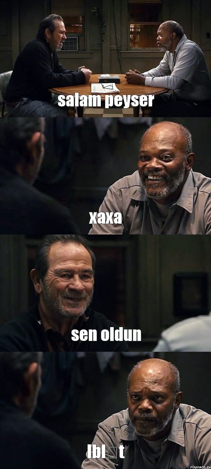 salam peyser xaxa sen oldun Iblət, Комикс The Sunset Limited