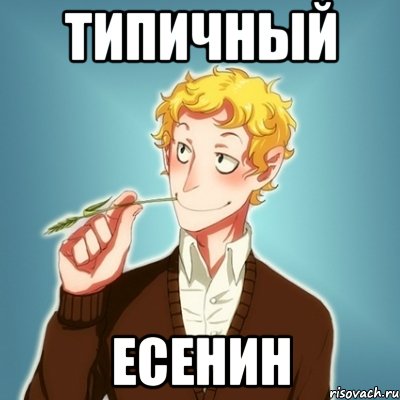 типичный есенин, Мем Типичный Есенин