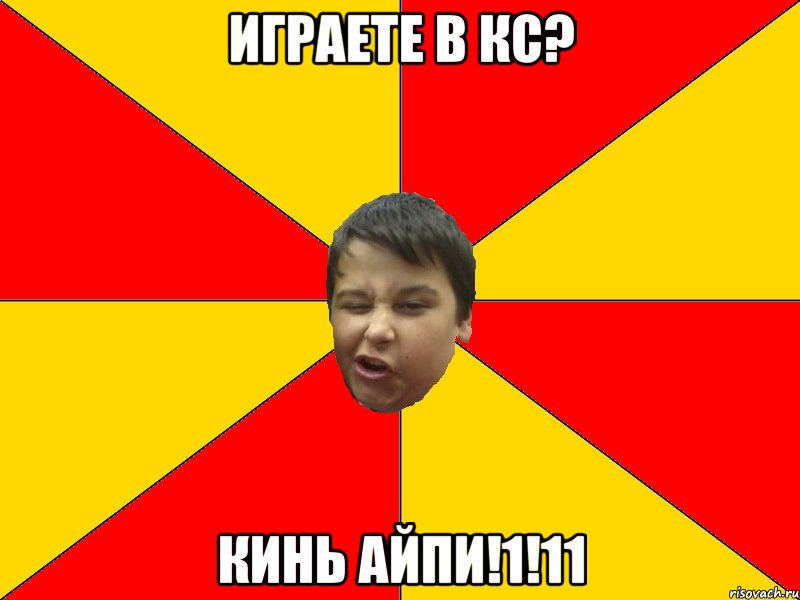 ИГРАЕТЕ В КС? КИНЬ АЙПИ!1!11