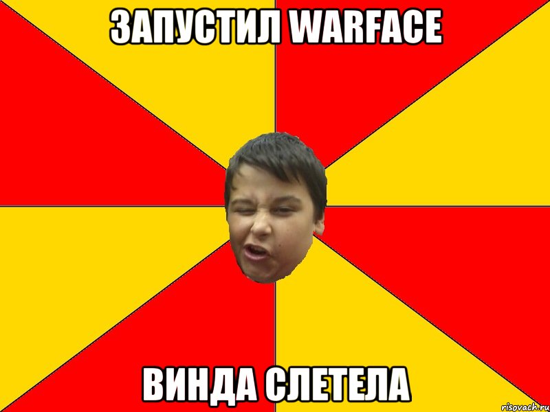 Запустил Warface Винда слетела
