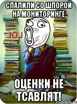 спалили со шпорой на мониторинге оценки не тсавлят!